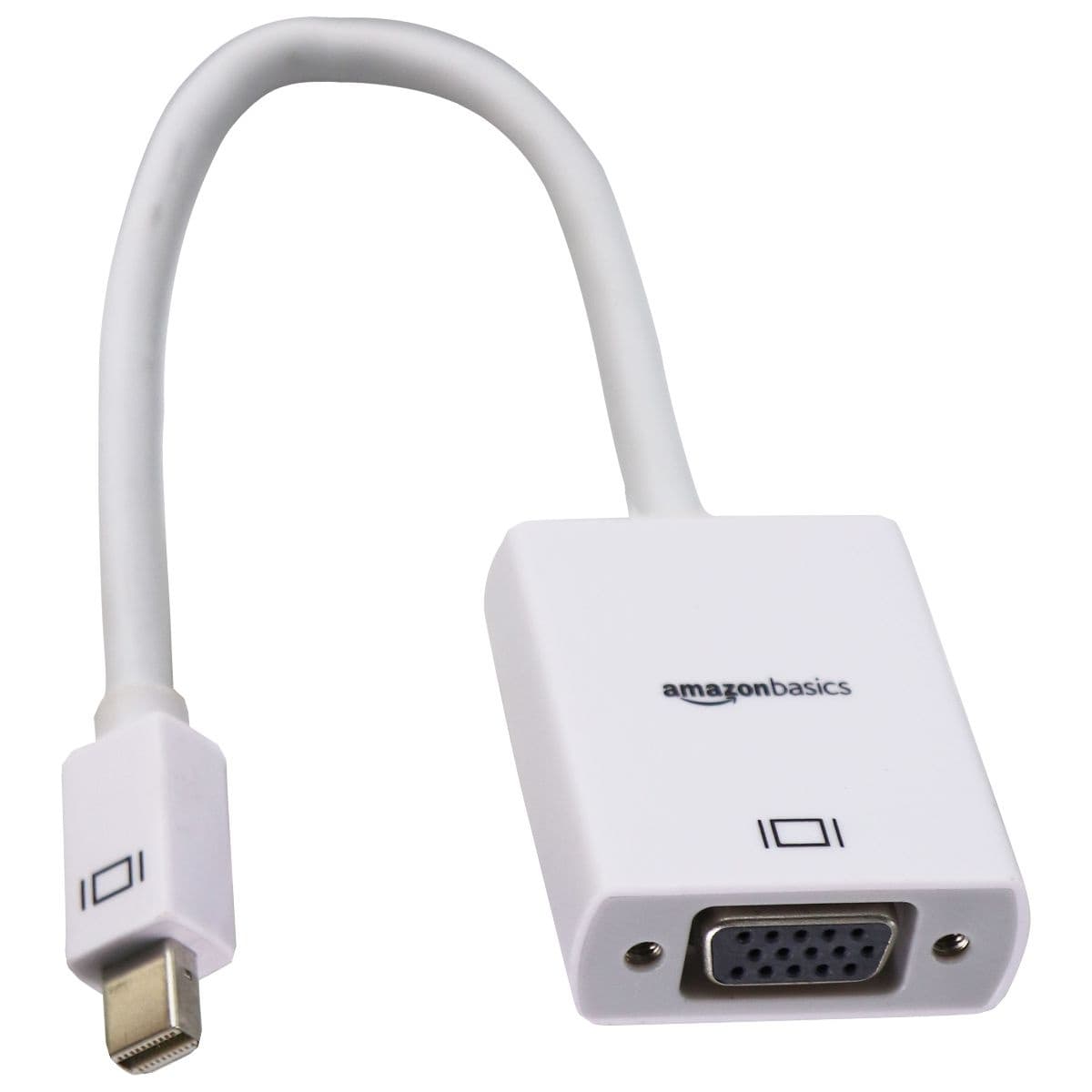 Amazon Basics Mini DP Displayport to VGA Adapter Cable - White image 1