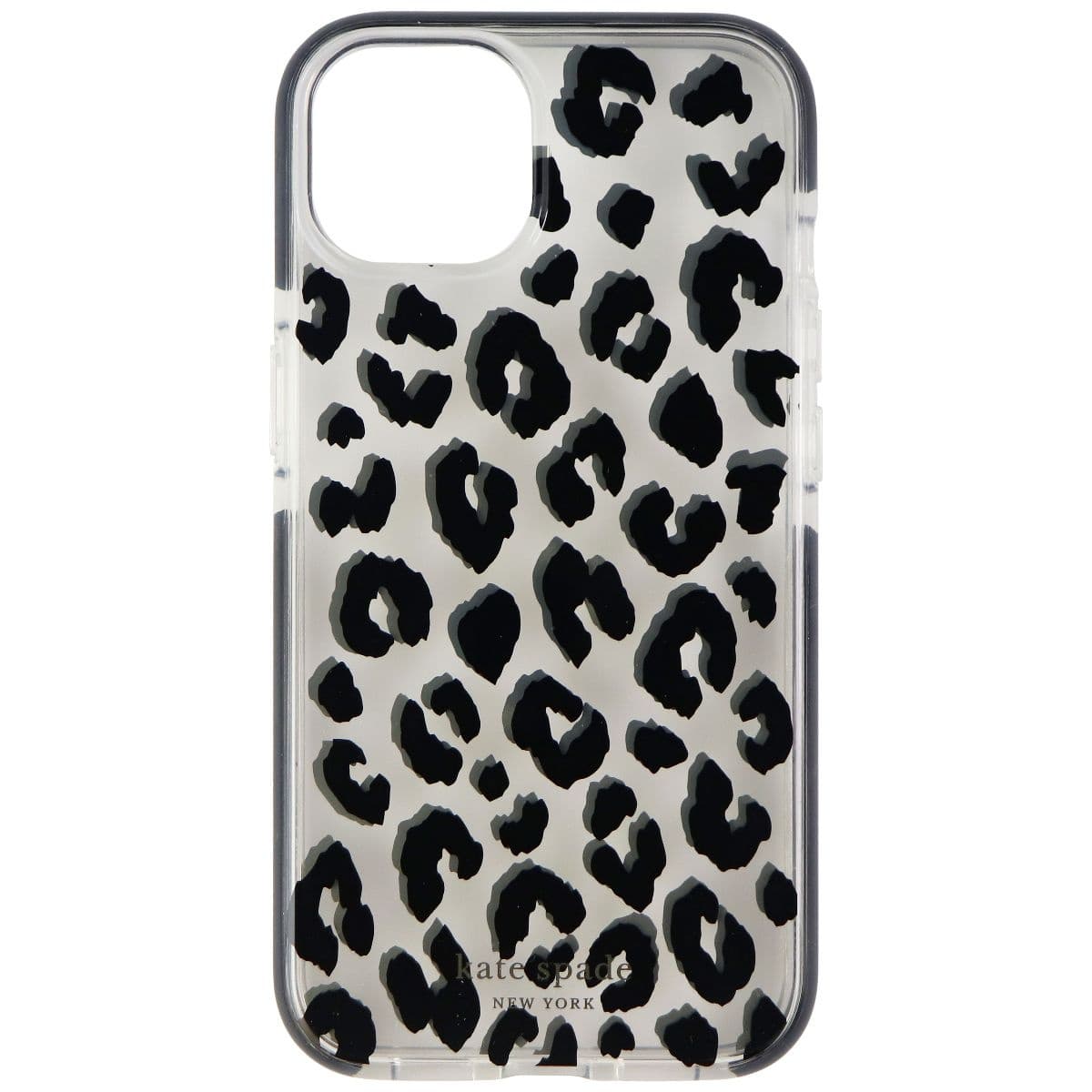 Kate Spade Defensive Hardshell Case for Apple iPhone 13 - City Leopard Black image 2