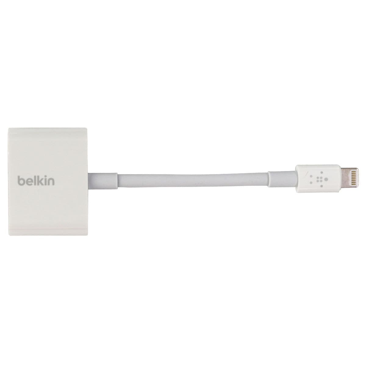 Belkin RockStar Series Audio and Charge Adapter for Apple iPhones (MFI) - White image 2