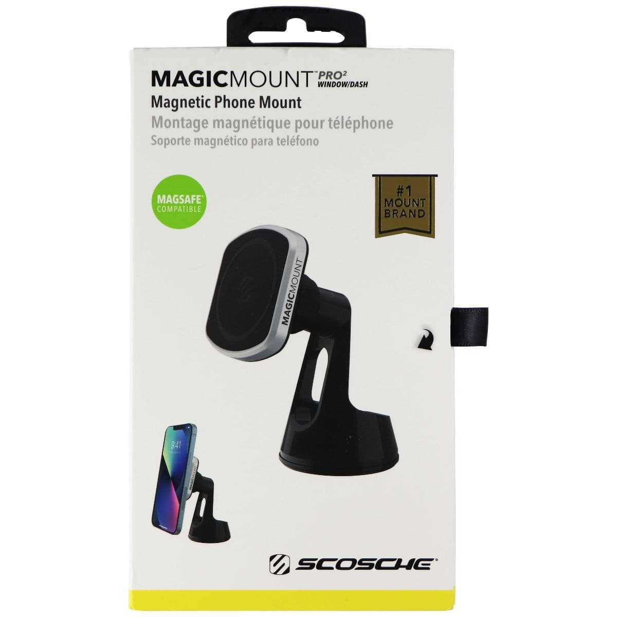 SCOSCHE MagicMount Pro 2 Magnetic Suction Mount for Car/Home/Office - Black image 4