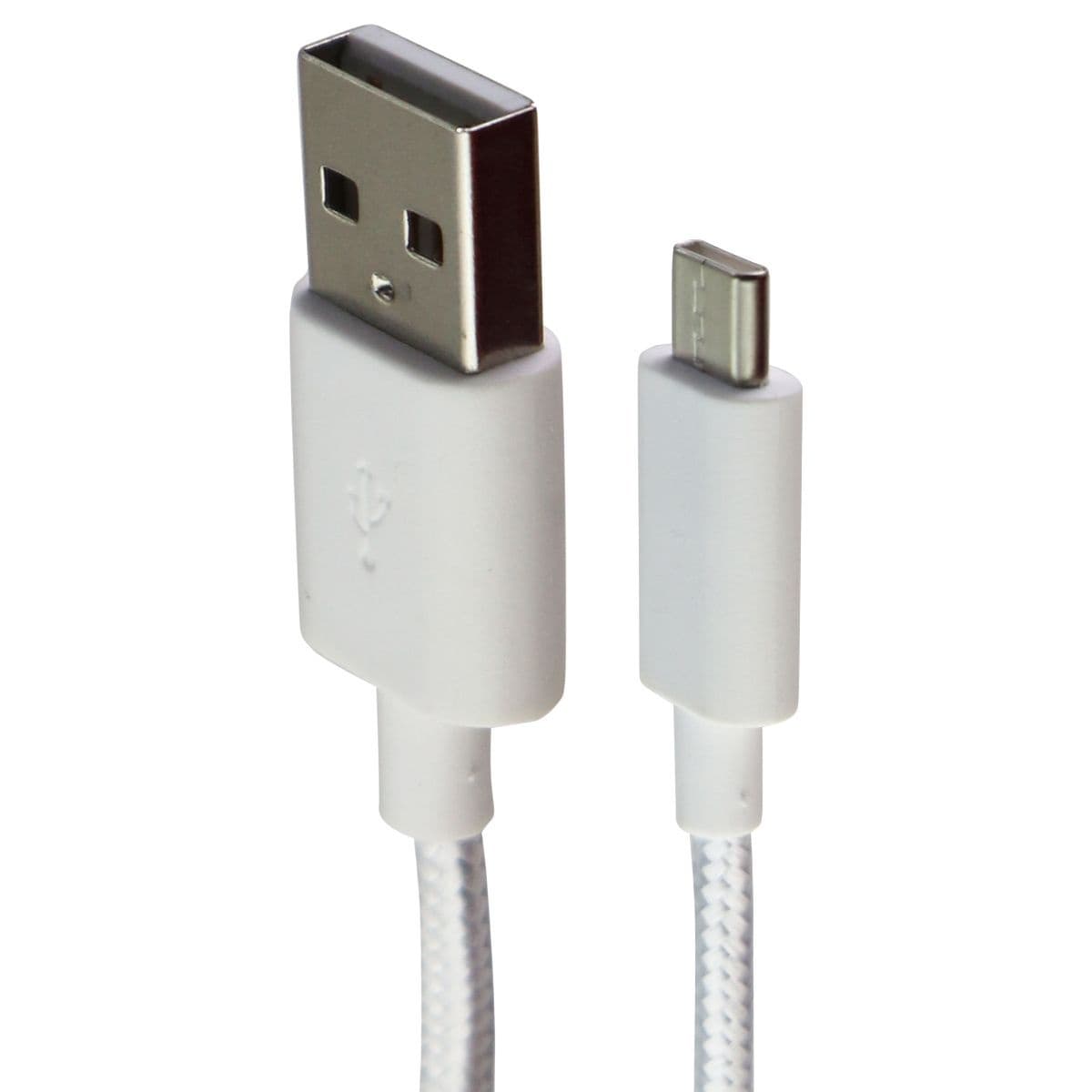 Alcatel (3.3-Ft) 1m Braided USB to USB-C Charge/Sync Cable - White