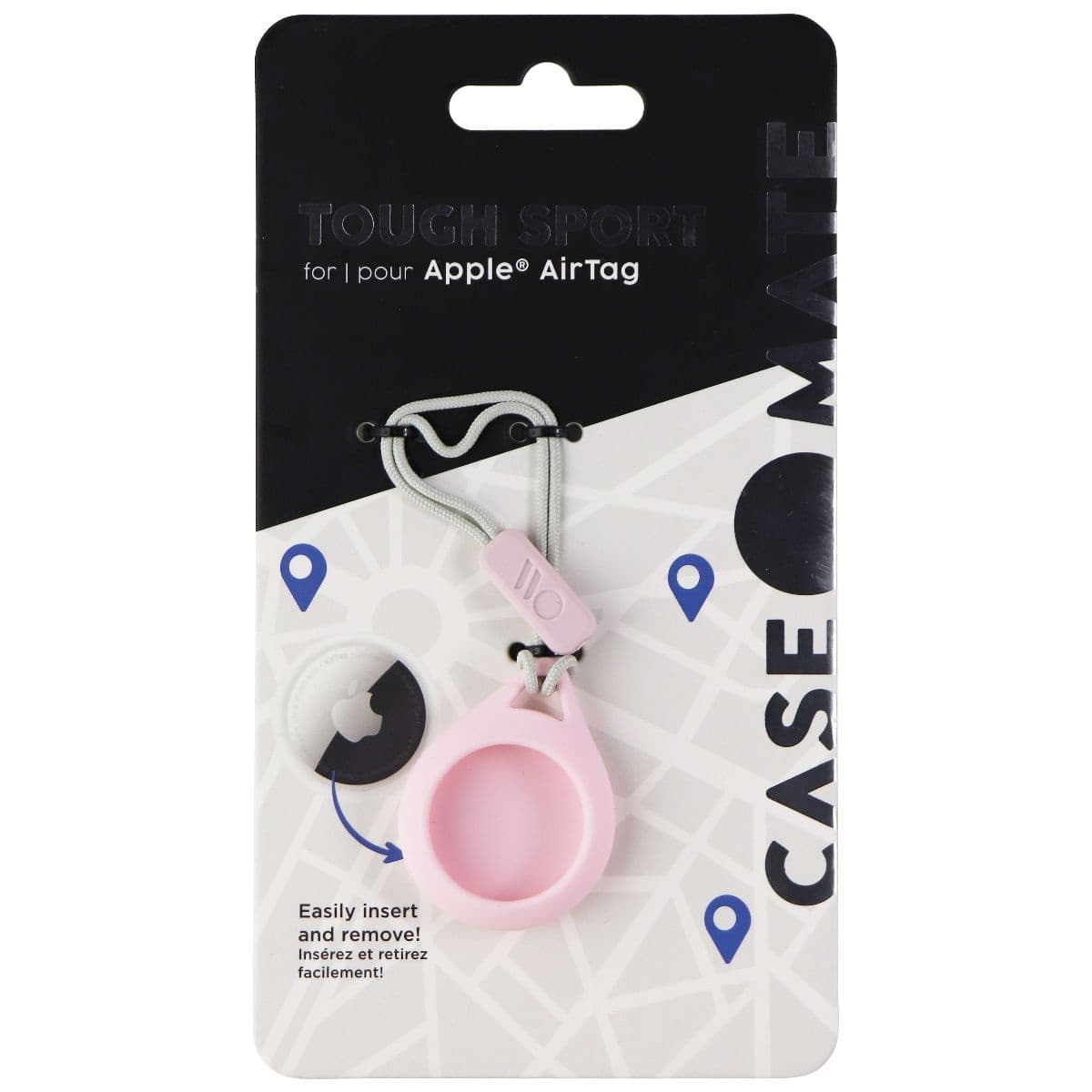 Case-Mate Tough Sport Series Rugged Strap Case for AirTags - Blush image 1