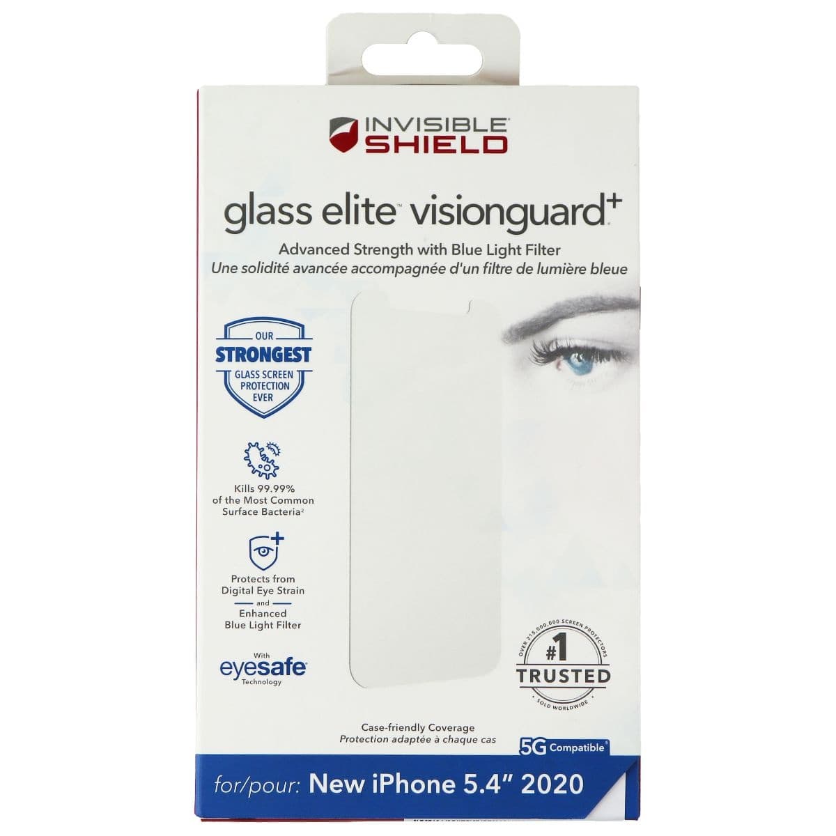 ZAGG InvisibleShield GlassElite VisionGuard+ Screen Protector for iPhone 12 Mini image 1