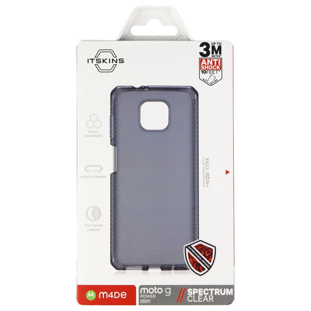 ITSKINS Spectrum Clear Case for Motorola Moto G Power (2021) - Smoke image 4