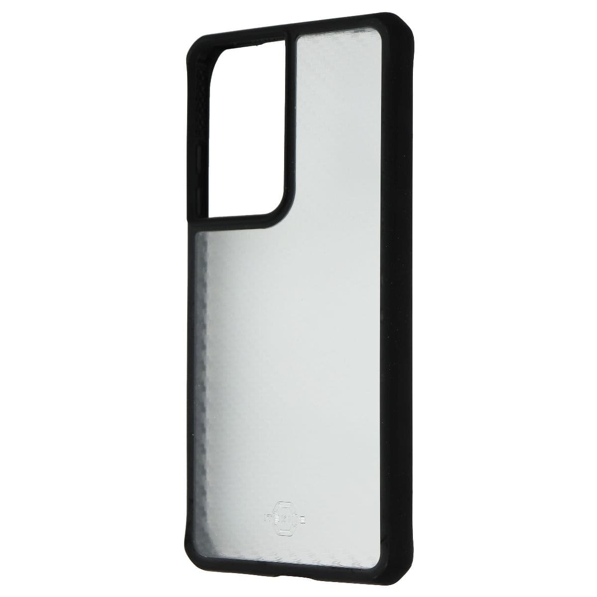 ITSKINS Hybrid Tek Case for Samsung Galaxy S21 Ultra / S21 Ultra 5G - Clear/Blk image 1