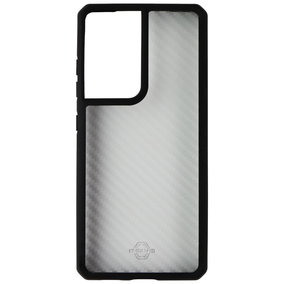 ITSKINS Hybrid Tek Case for Samsung Galaxy S21 Ultra / S21 Ultra 5G - Clear/Blk image 2
