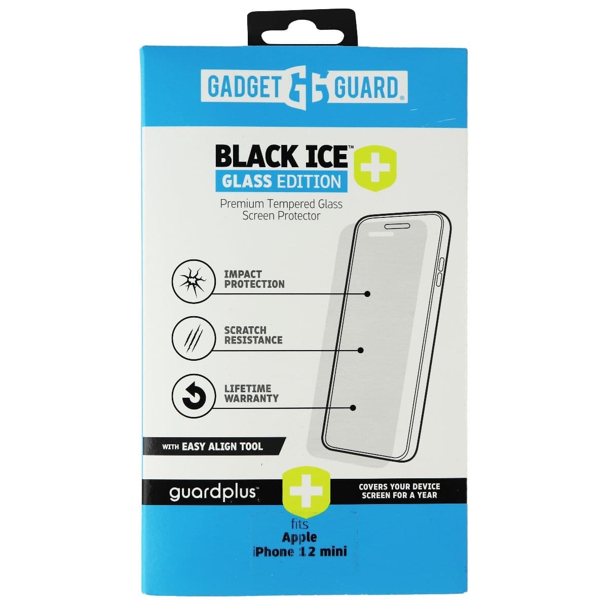 Gadget Guard Tempered Glass Screen Protector Fits iPhone 12 Mini image 1