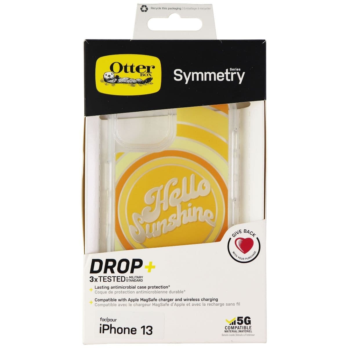 OtterBox Symmetry Series Clear Case for Apple iPhone 13 - Hello Sunshine image 1