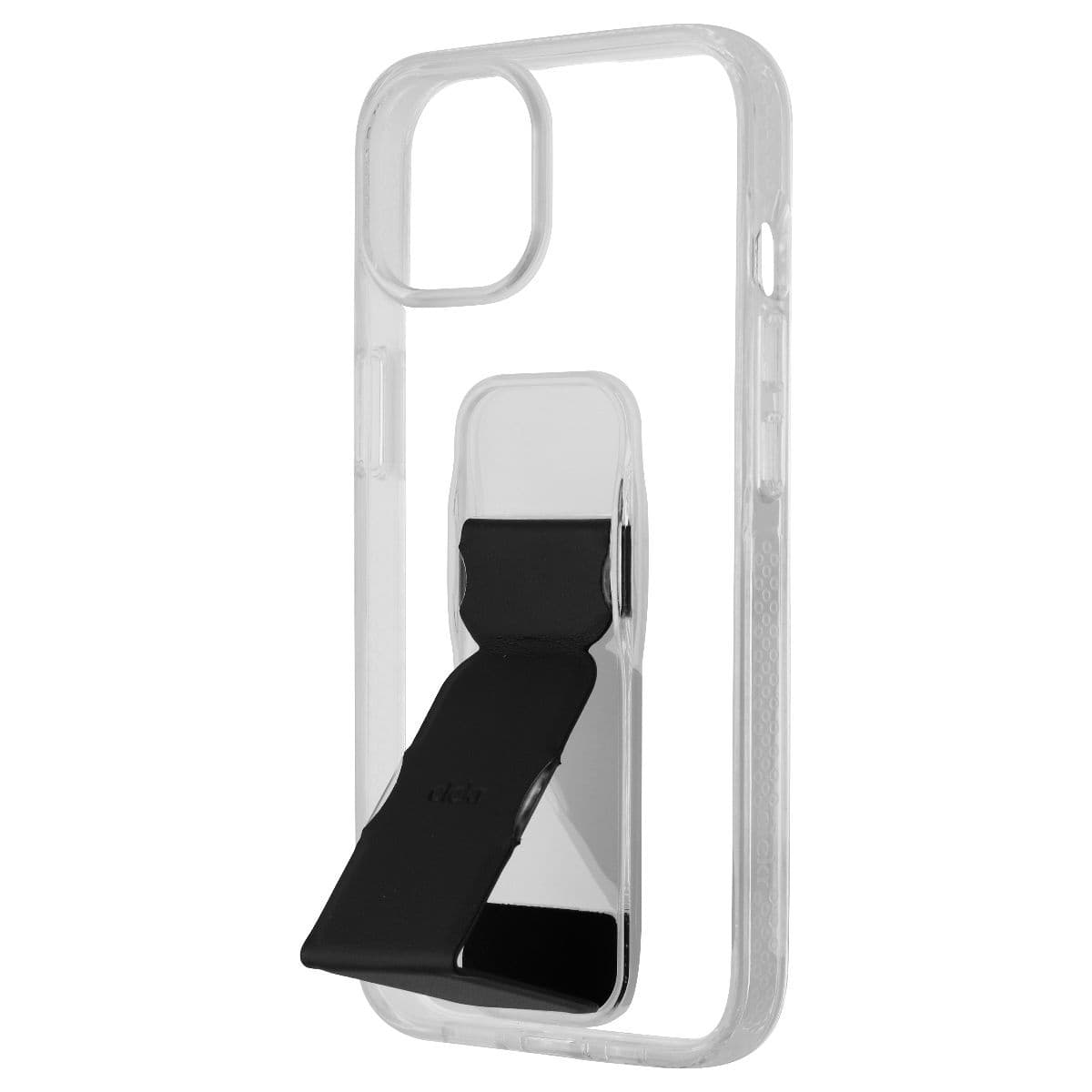 CLCKR Stand & Grip Series Hard Case for Apple iPhone 14 - Clear/Black image 1