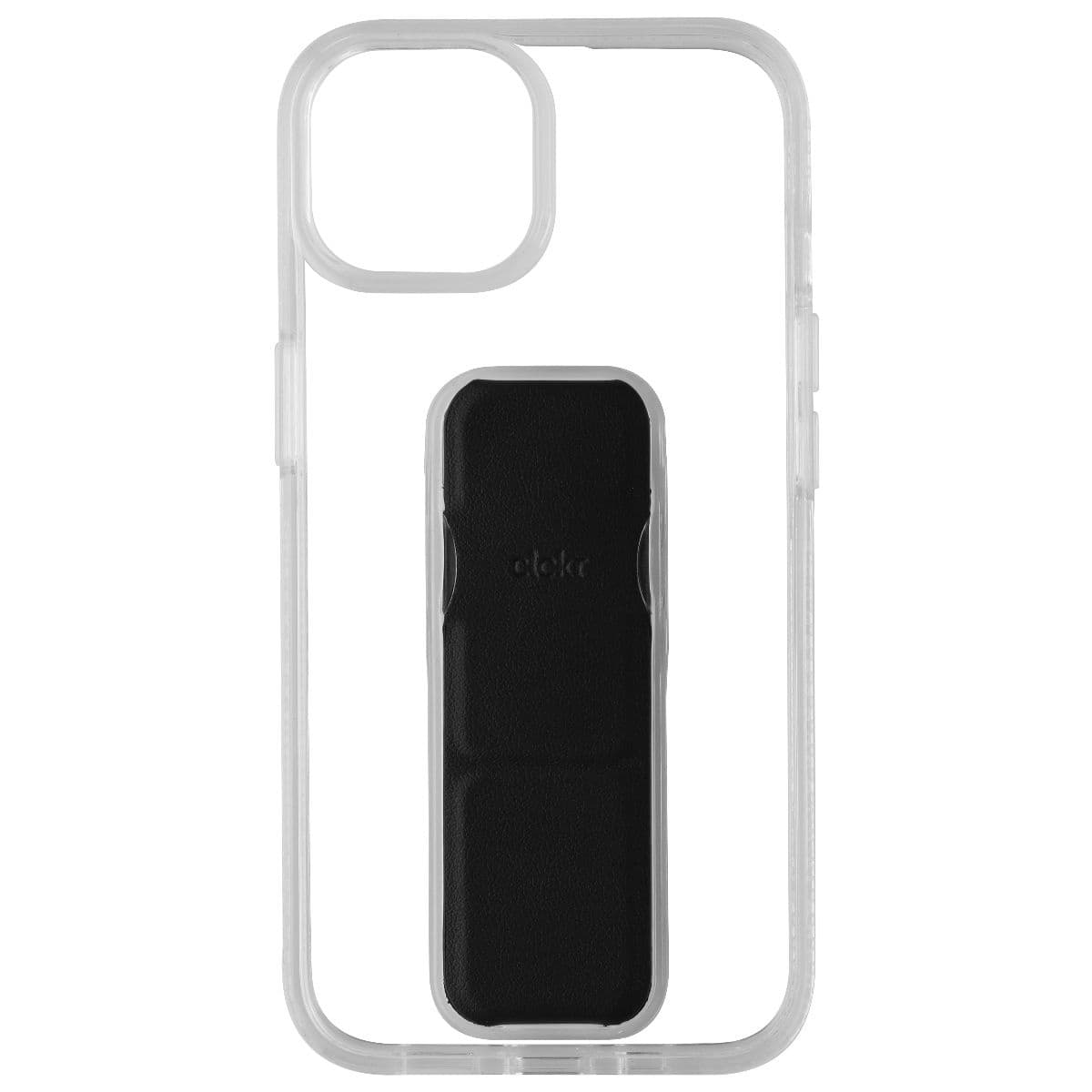 CLCKR Stand & Grip Series Hard Case for Apple iPhone 14 - Clear/Black image 3