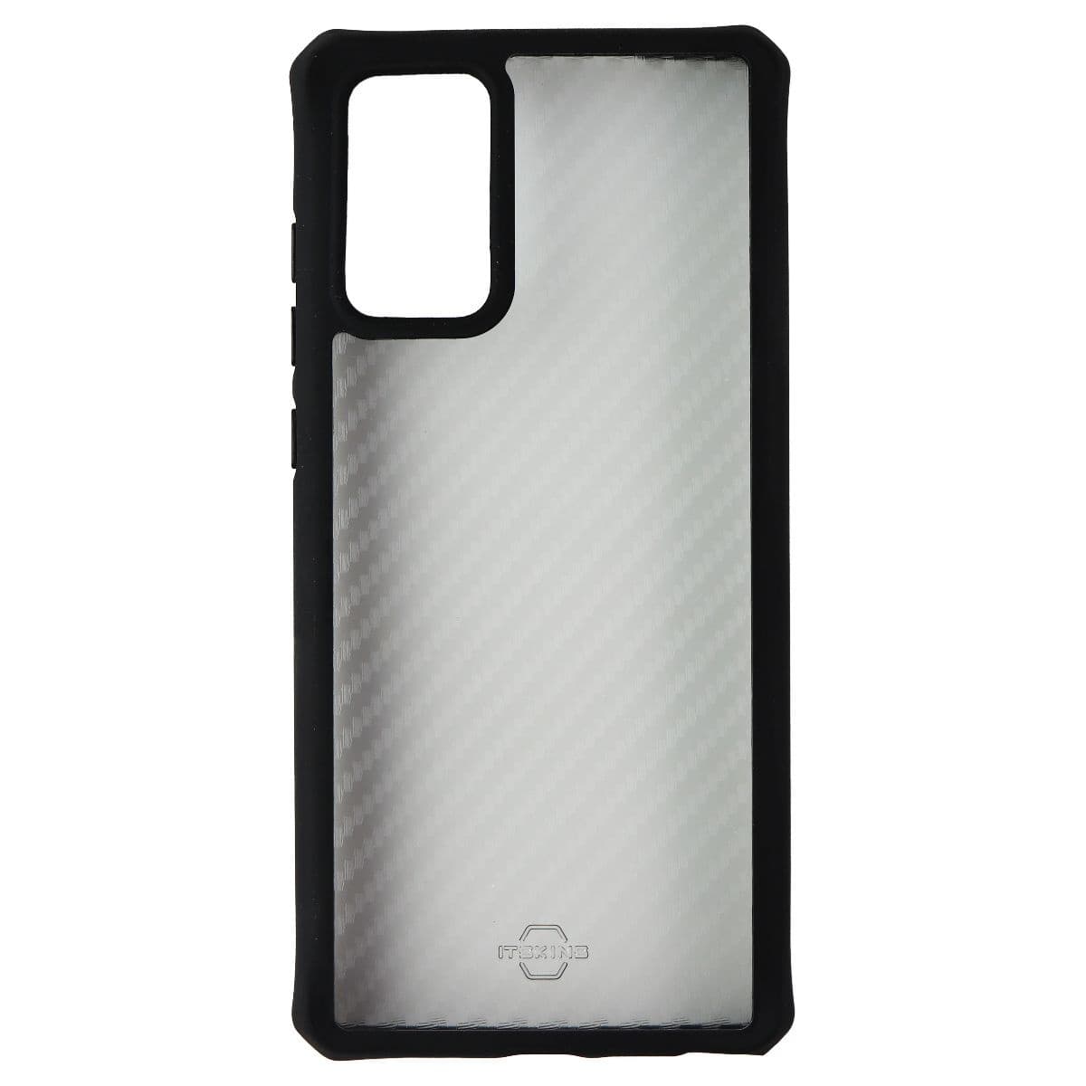 ITSKINS Hybrid Tek  for Samsung Galaxy Note 20 - Black and Transparent image 2