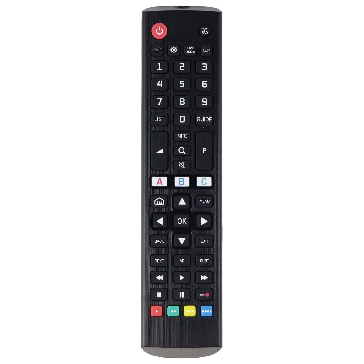 Insignia Remote Control (NS-RMTLG21) for Select Insignia TVs - Black image 1