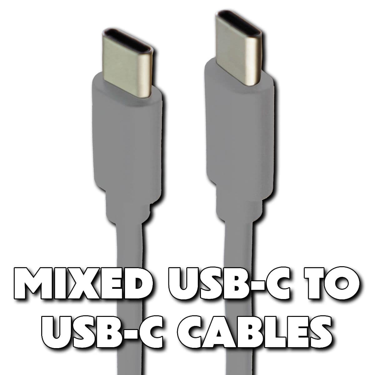 Mixed USB-C to USB-C Charge & Sync Cables - Mixed Brand/Length/Colors image 1