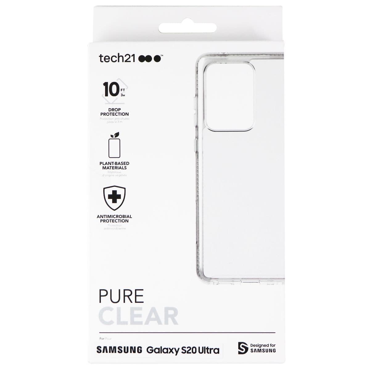 Tech21 Pure Clear Series Hybrid Case for Samsung Galaxy 20 Ultra - Clear image 2