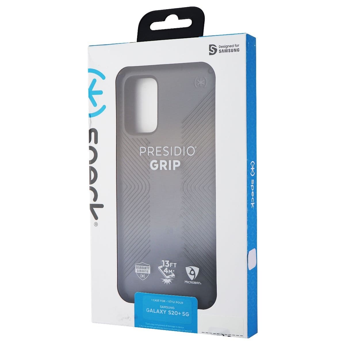 Speck Presidio Grip Series Hybrid Case for Samsung Galaxy S20+ (Plus) - Black