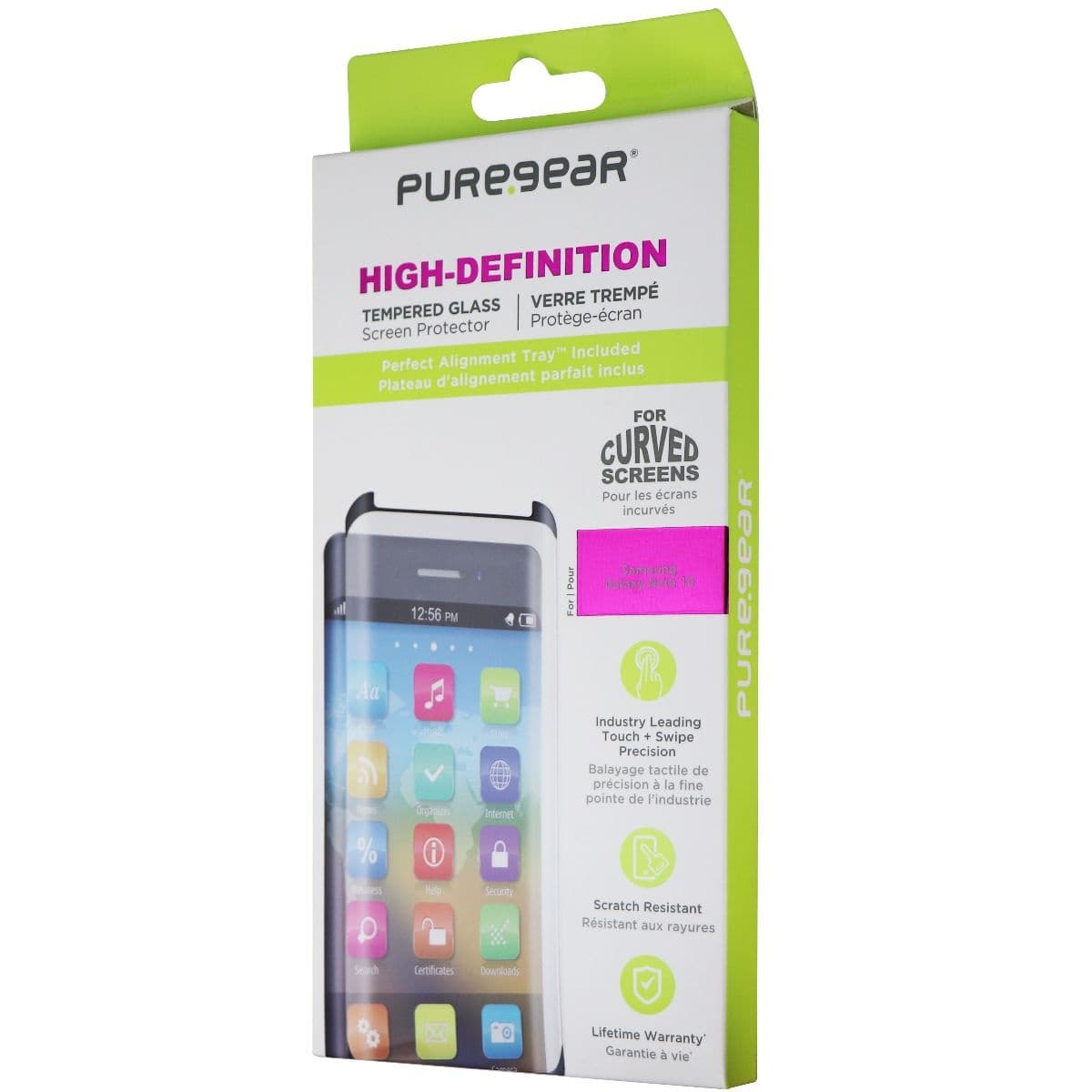 PureGear HD Tempered Glass for Samsung Galaxy Note10 with Alignment Tray image 1