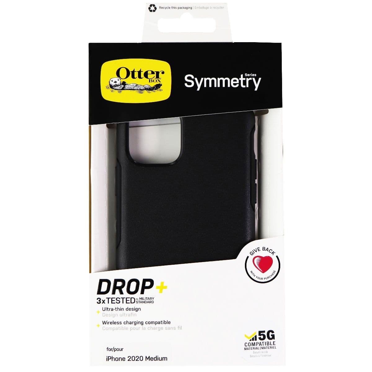 OtterBox Symmetry Series Hybrid Case for Apple iPhone 12 / iPhone 12 Pro - Black image 3