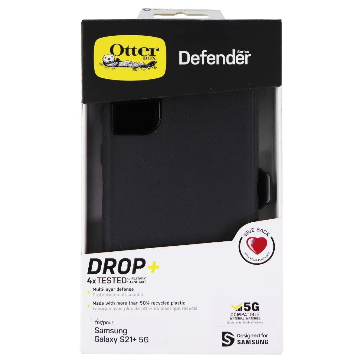 OtterBox Defender Series Case & Holster for Samsung Galaxy (S21+) 5G - Black image 4