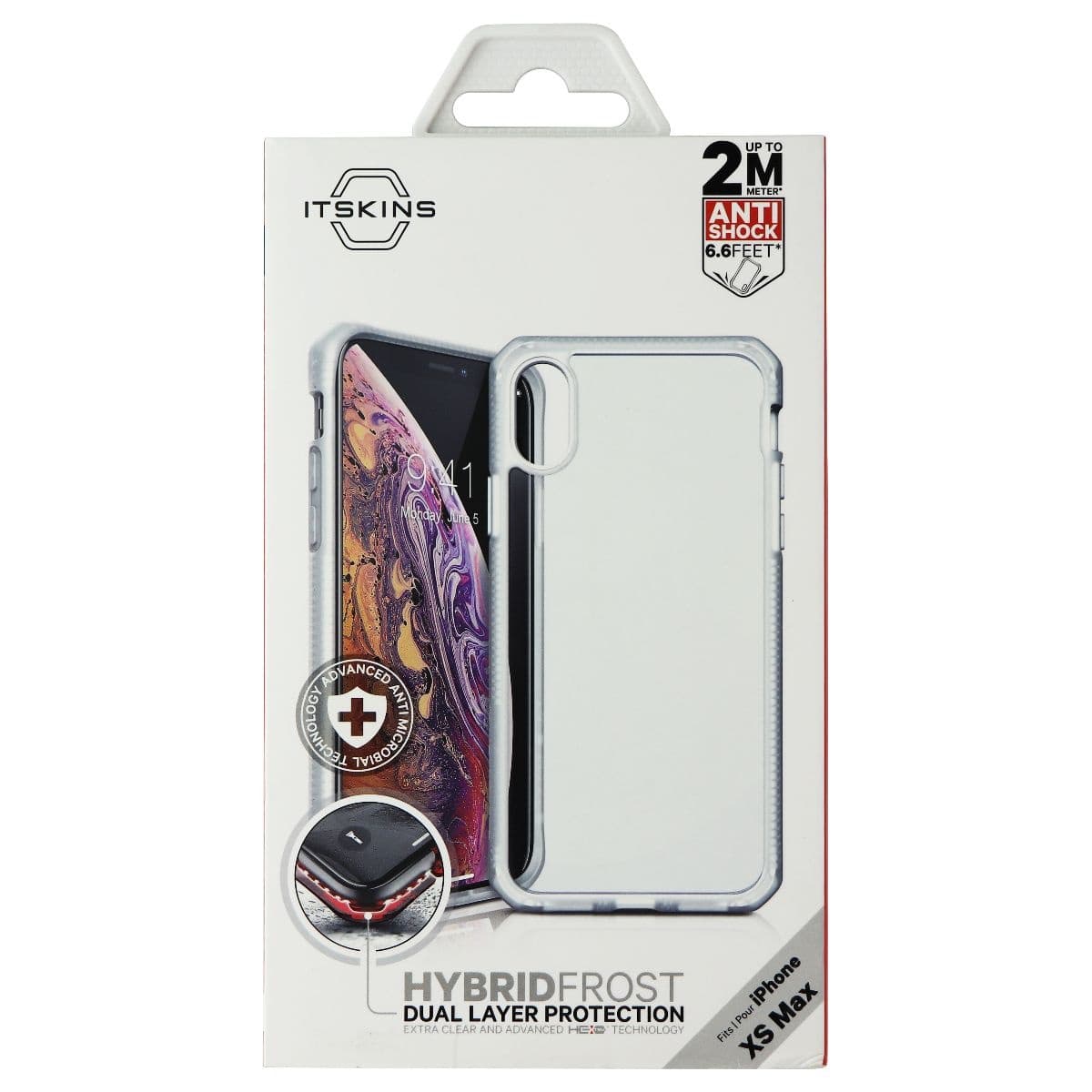 ITSKINS Hybrid Frost Phone Case for Apple iPhone Xs Max - Transparent image 1