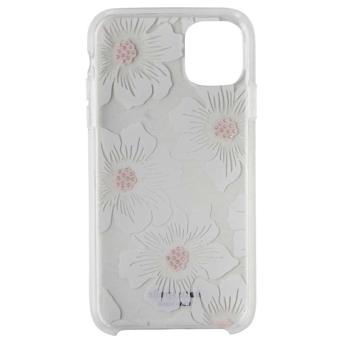 Kate Spade Hardshell Case for Apple iPhone 11 - White Hollyhock/Clear image 3