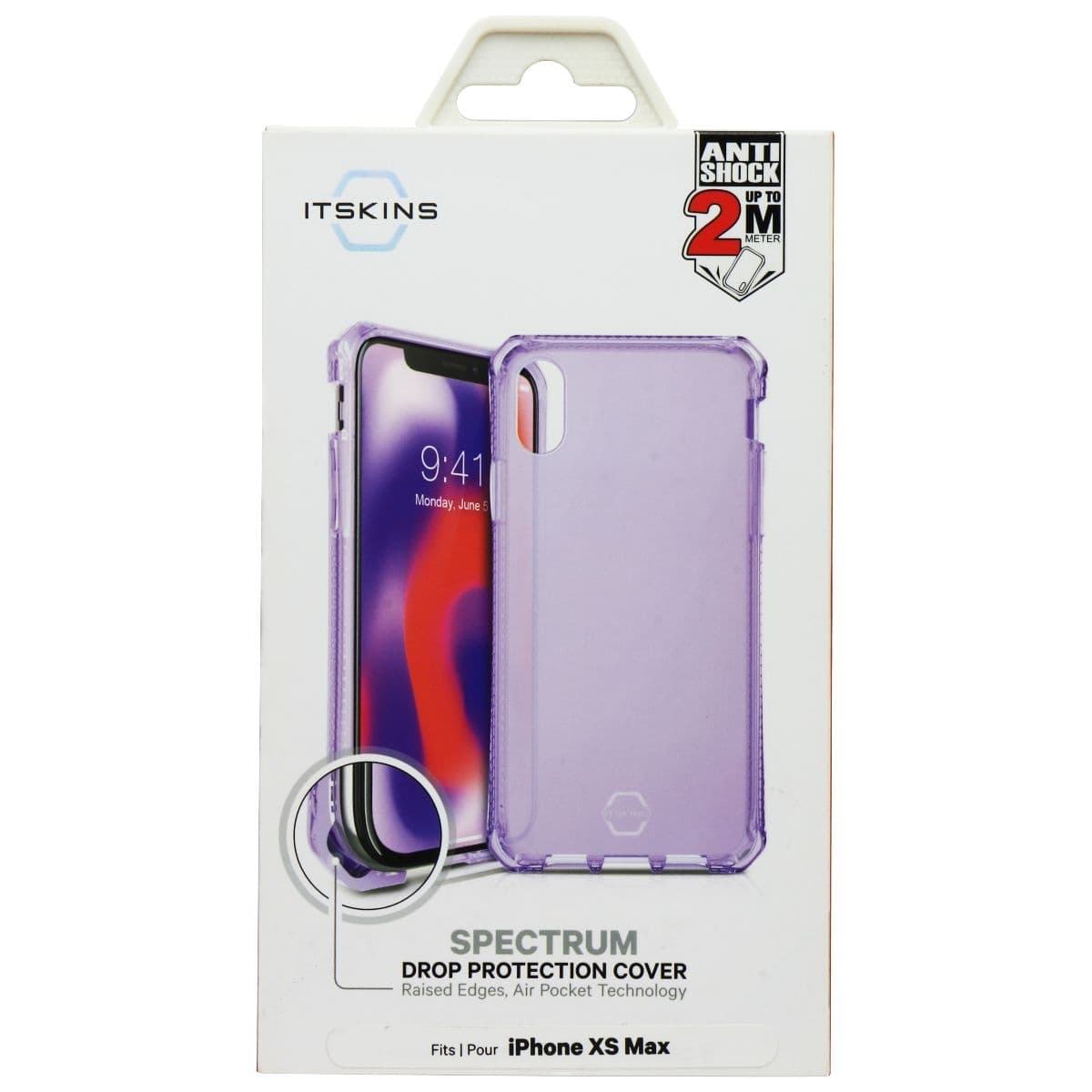 ITSKINS Spectrum Clear Phone Case for iPhone Xs Max - Light Purple image 1