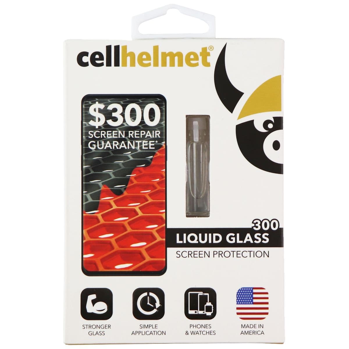 CellHelmet Liquid Glass 300 Screen Protector - Clear image 1