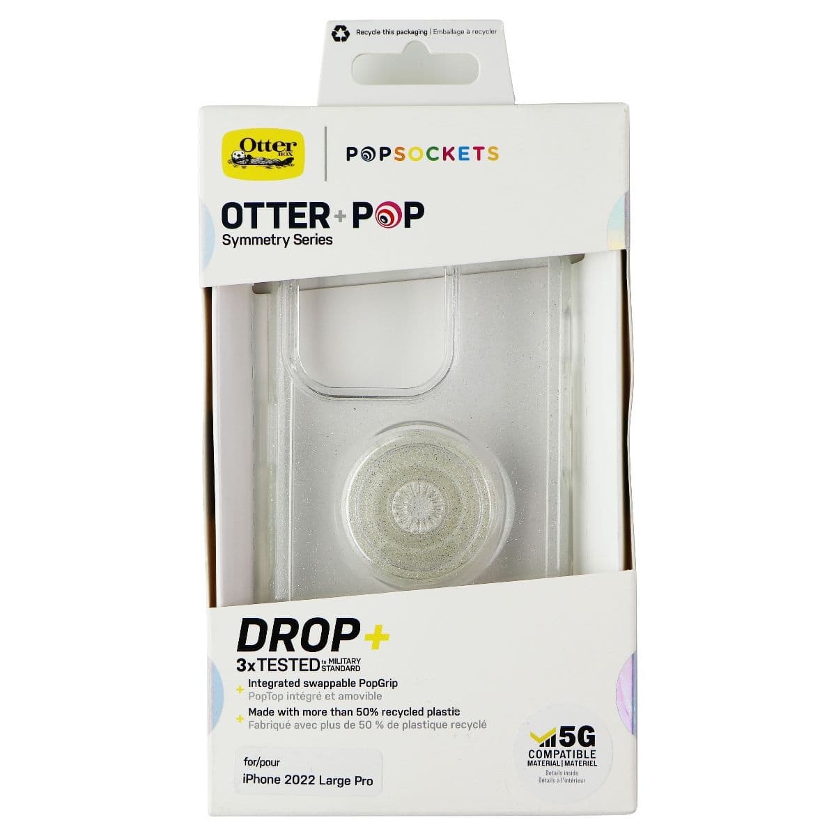 OtterBox Otter + Pop Symmetry Series Case for iPhone 14 Pro - Stardust Pop image 4