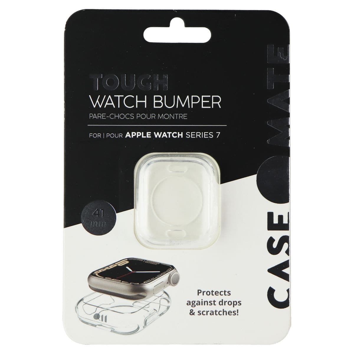 Case-Mate Tough Watch Bumper for Apple Watch Series 7 (41mm) - Clear image 1