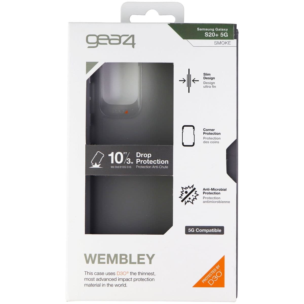 ZAGG Wembley Palette Series Soft Case for Samsung Galaxy S20+ (Plus) 5G - Smoke image 4