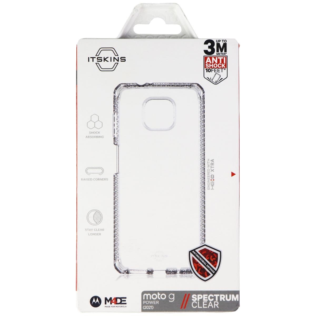 ITSKINS Spectrum Clear Series Flexible Gel Case for Moto G Power (2021) - Clear image 4