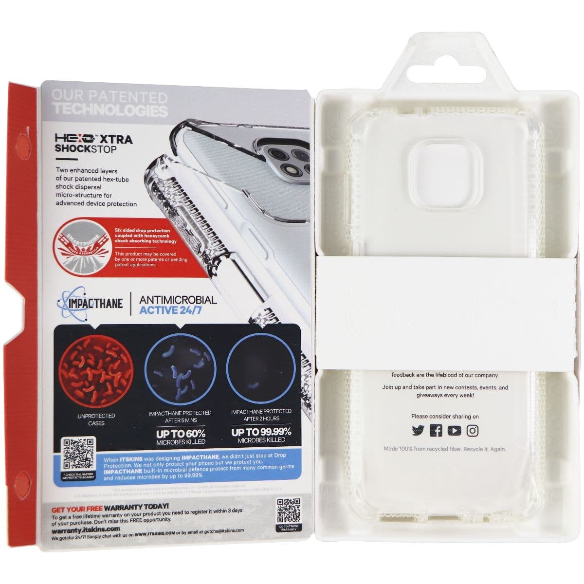 ITSKINS Spectrum Clear Series Flexible Gel Case for Moto G Power (2021) - Clear image 5