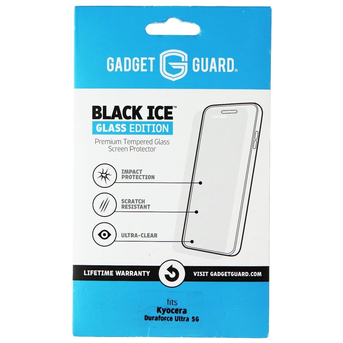 Gadget Guard Black Ice Glass Edition Screen for Kyocera Duraforce Ultra 5G image 1