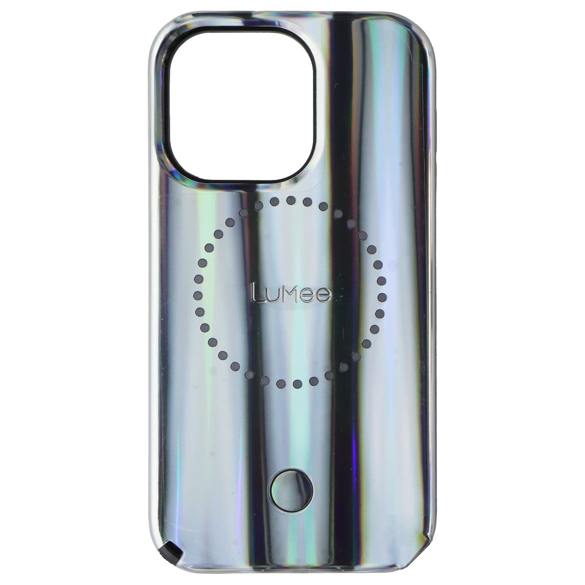 LuMee Halo Lighted Case for Apple iPhone 13 Pro/13/12 Pro/12 - Silver image 2