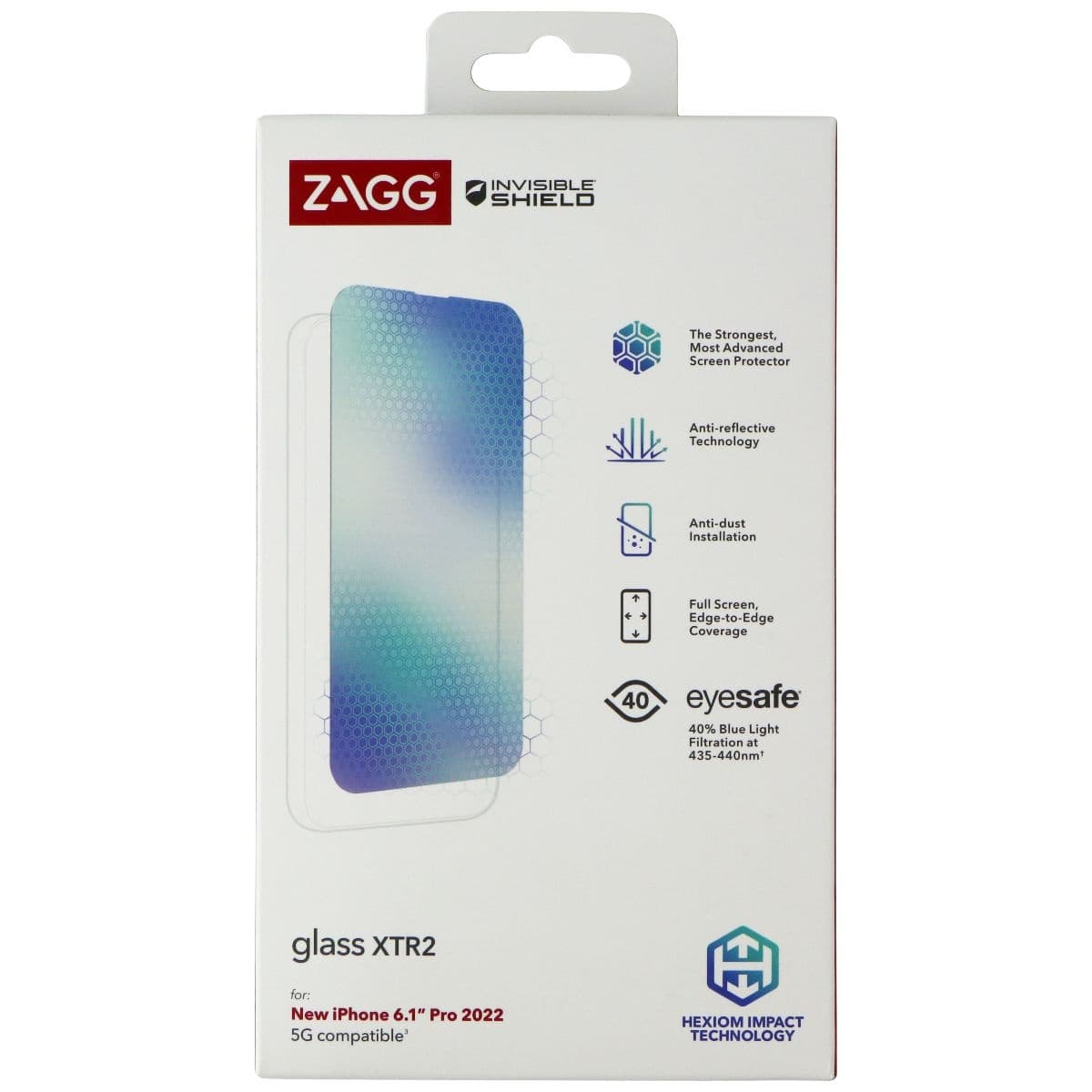 ZAGG InvisibleShield (Glass XTR2) Screen Protector for iPhone 14 Pro - Clear image 1